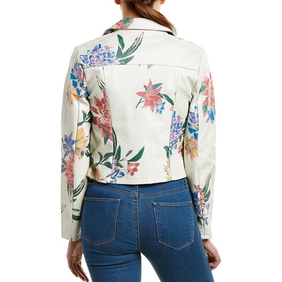 White Aiden Moto jacket size small - Picture 3 of 3